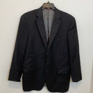 Hart Scharfner Marx Blazer Black 44L made is USA